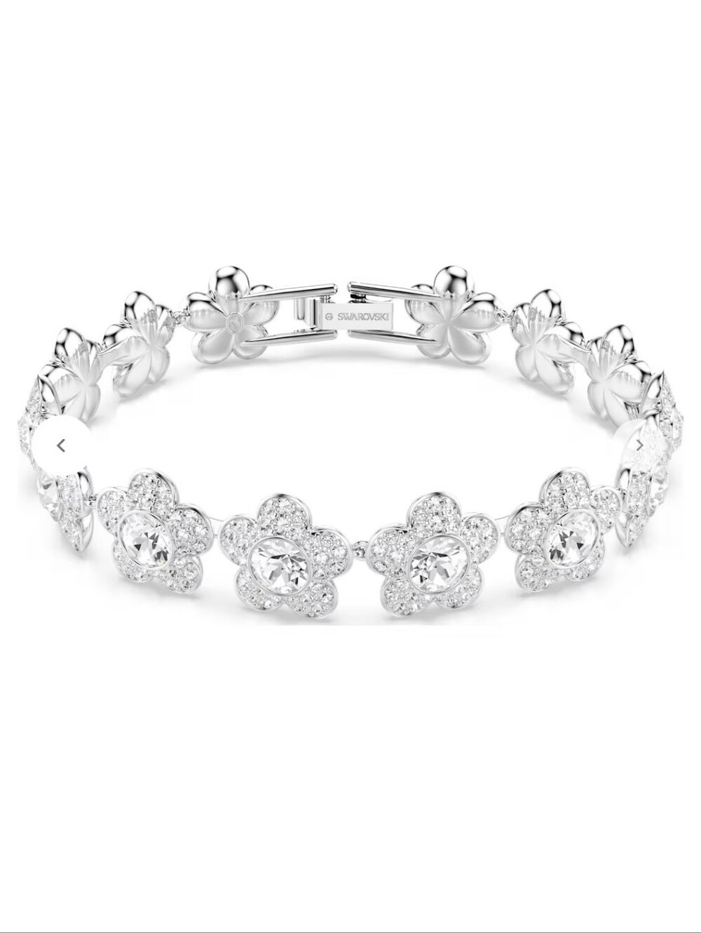 Swarovski Ariana Grande x Silver White Crystal Flower Bracelet